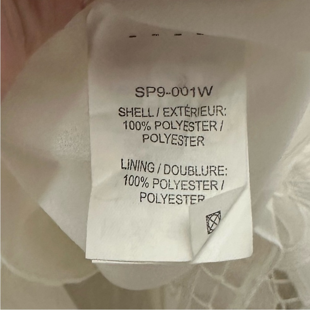 NWT Self-Portrait White Embroidered Dress. Sz 6 - Picture 11 of 11